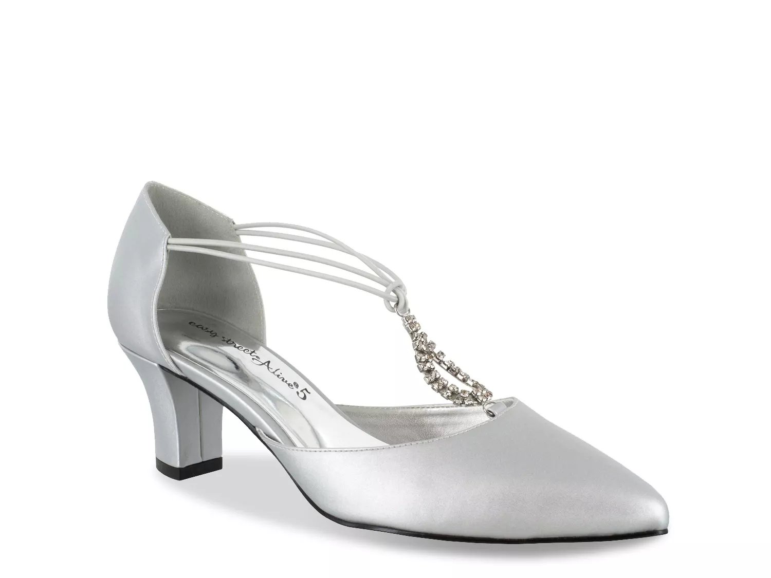 dsw silver pumps