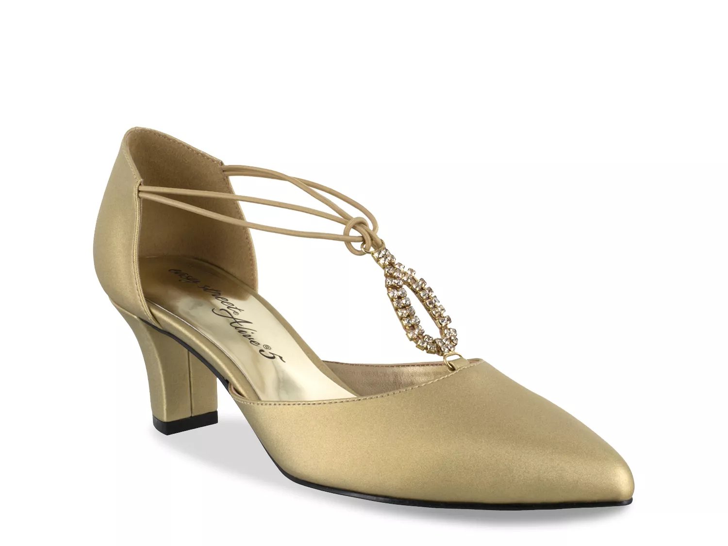 Dsw gold evening store shoes