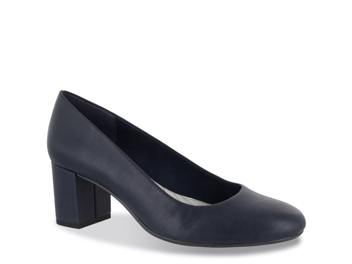 Easy Street Proper Pump | Women's | Navy Faux Leather | Size 7.5 | Pumps