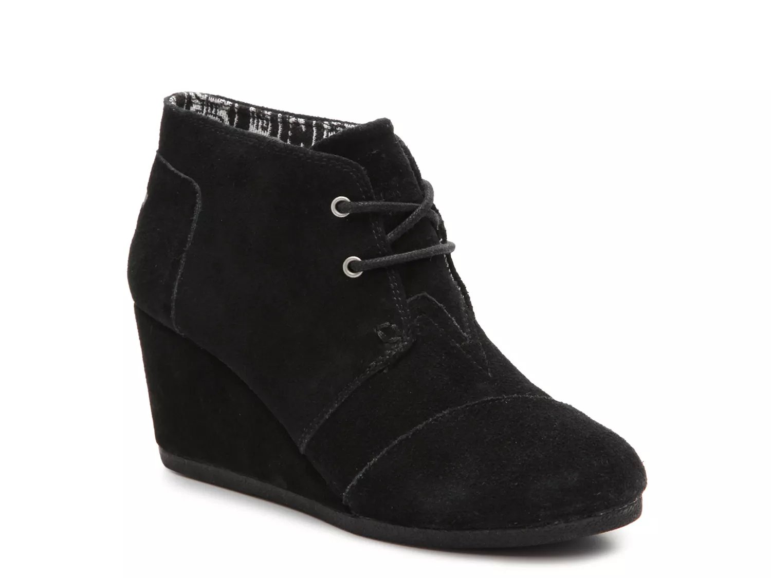 toms desert wedge high bootie