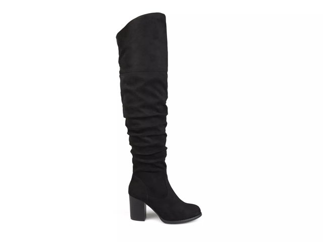 Wide calf suede over the knee boots on sale
