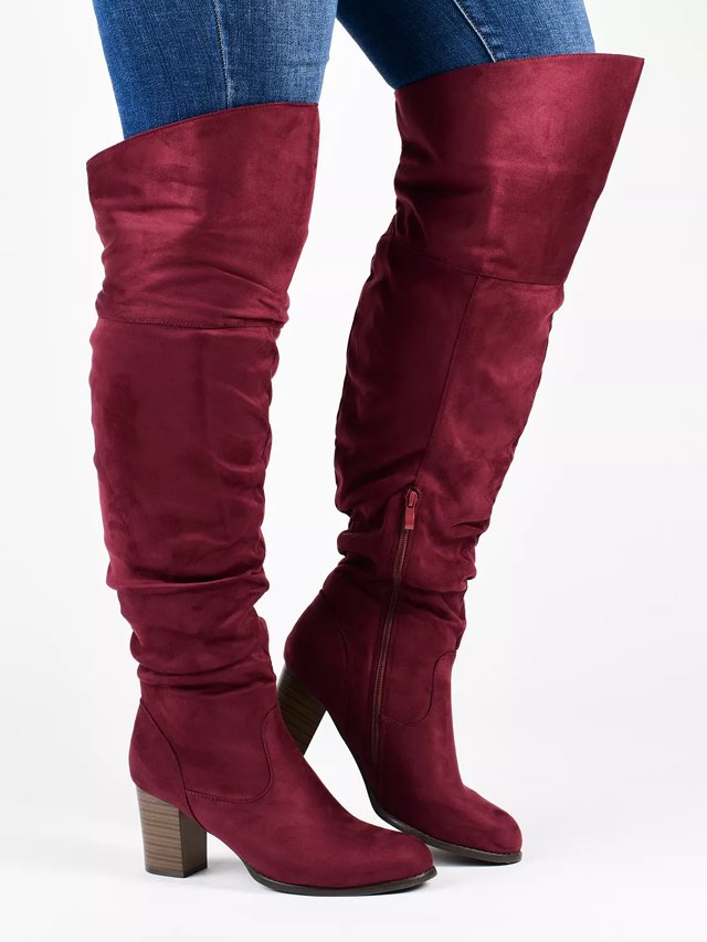 Journee Collection Kaison Wide Calf Over the Knee Boot