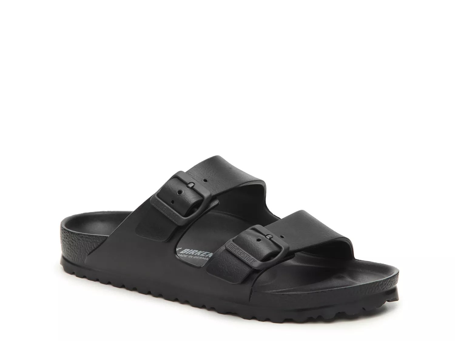 black rubber birkenstocks women's