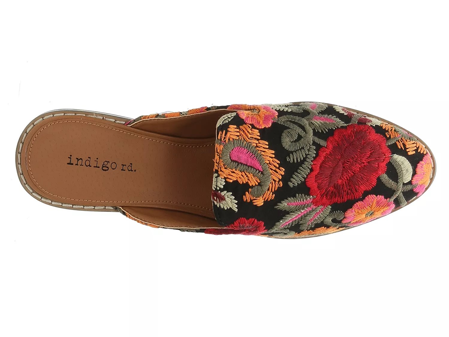 indigo rd hayze mule floral