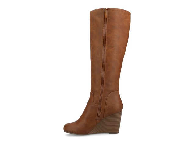 Journee Langly Wedge Boot - Free Shipping | DSW