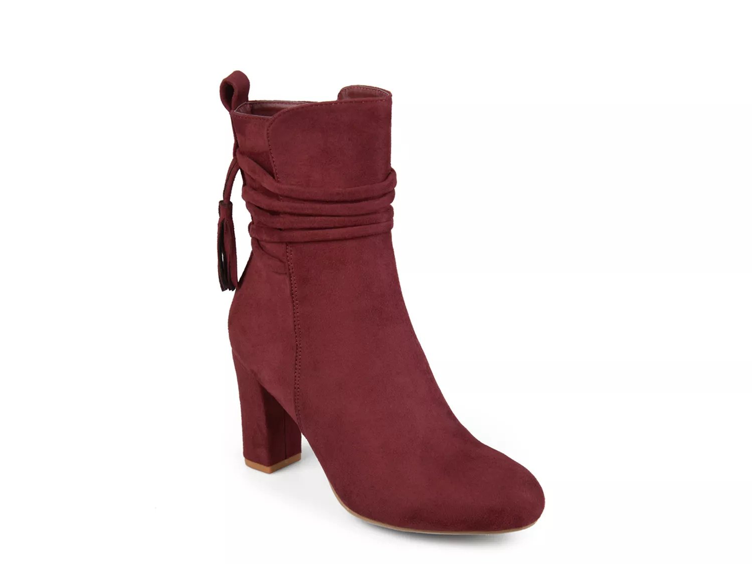 Burgundy store booties dsw