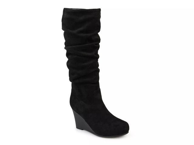 Wide calf wedge boots outlet