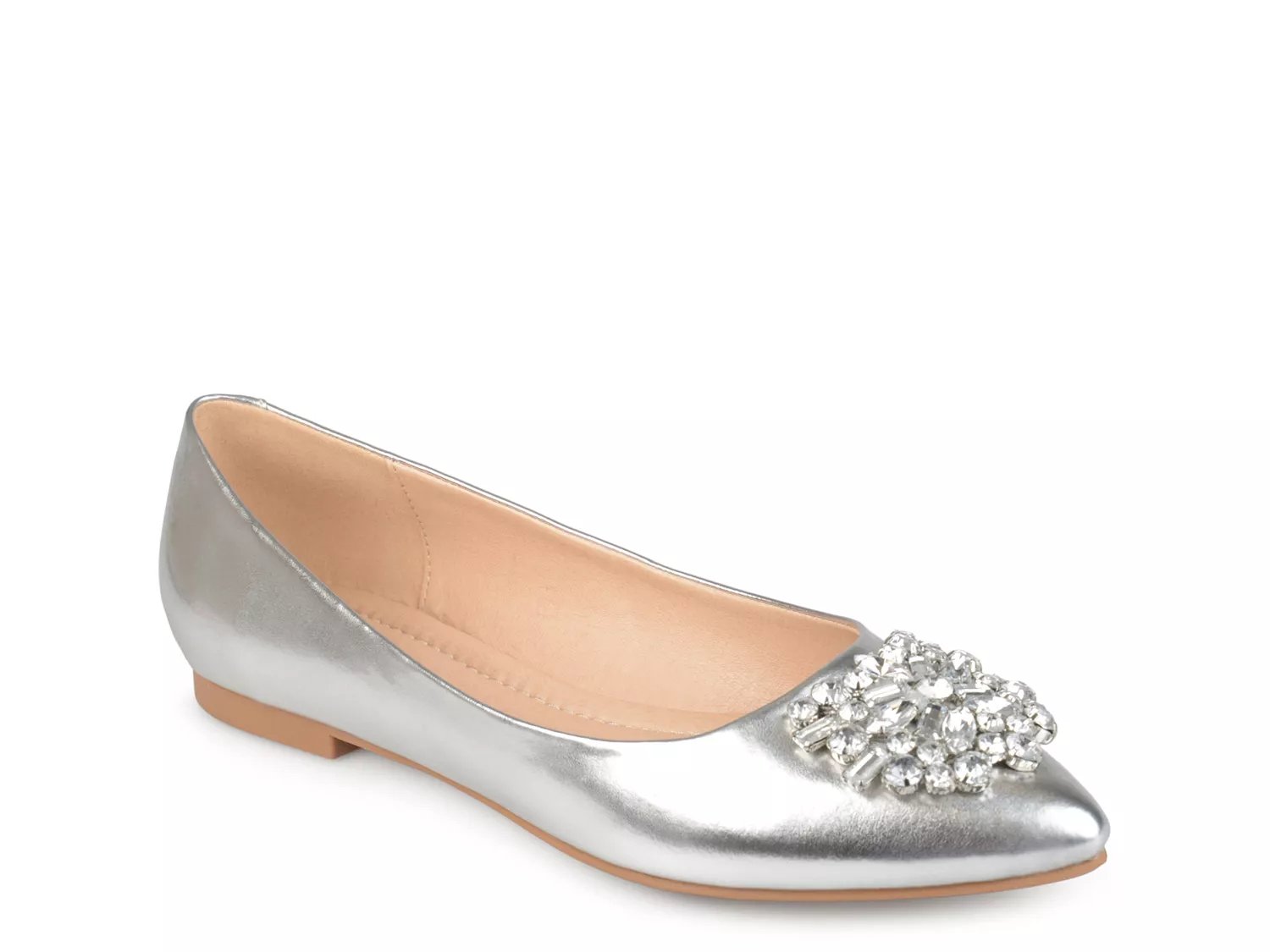 Silver metallic flats | DSW