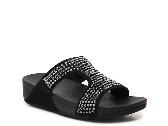 FitFlop Glitzie Wedge Sandal - Free Shipping | DSW