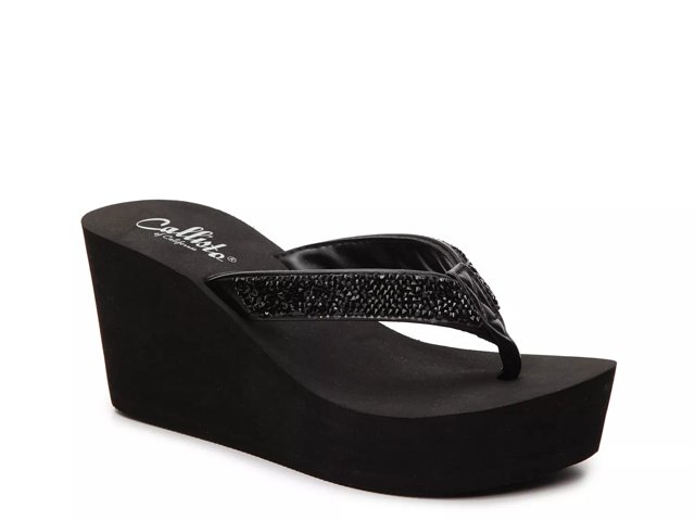 Callisto of California Piers Wedge Flip Flop