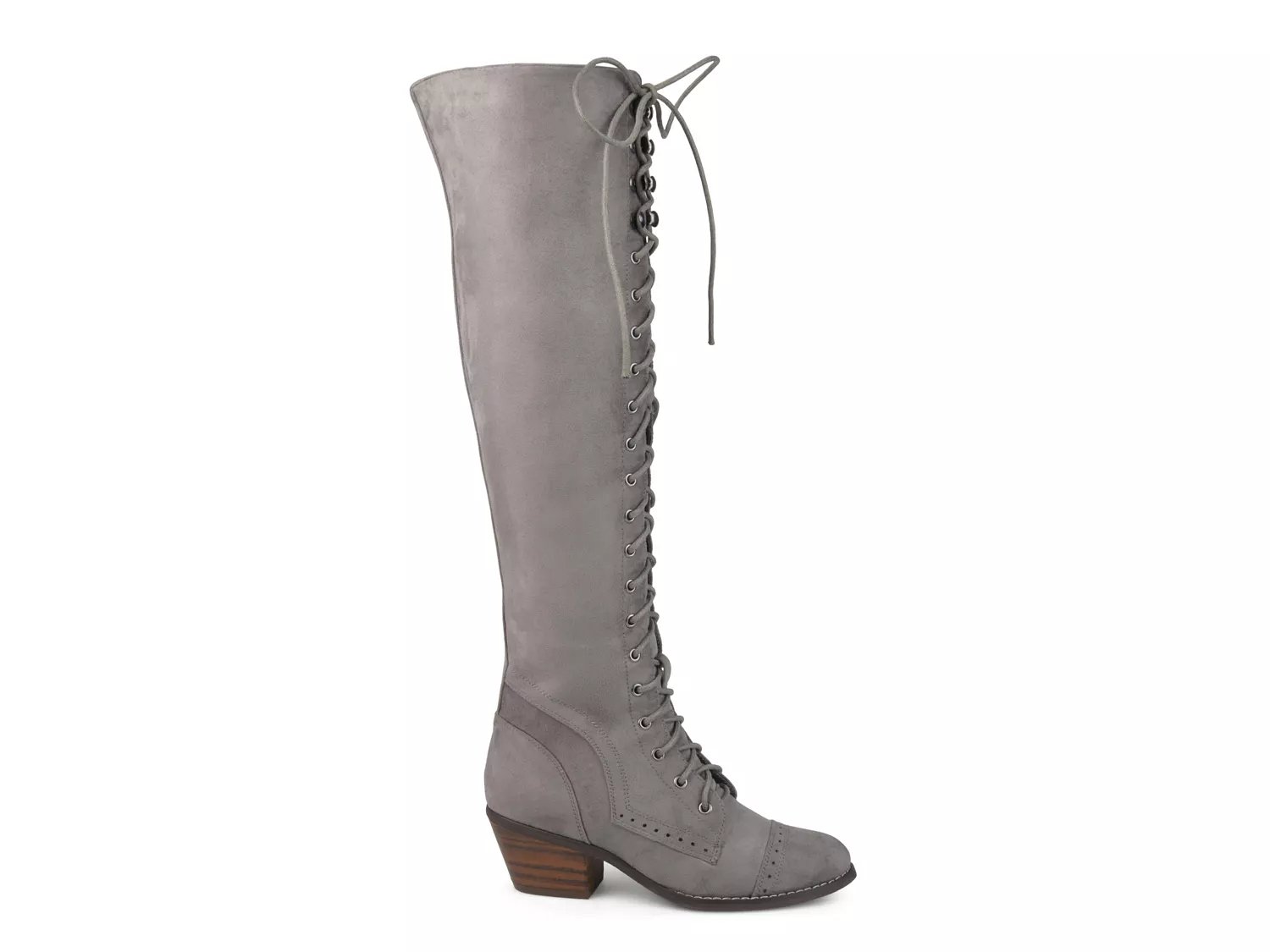 journee collection bazel over the knee combat boot