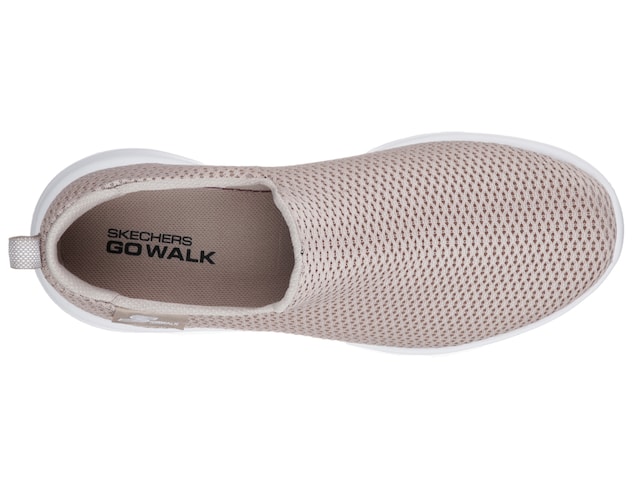 Review Skechers Women's Go Walk Joy Sneaker color Taupe Shoe 