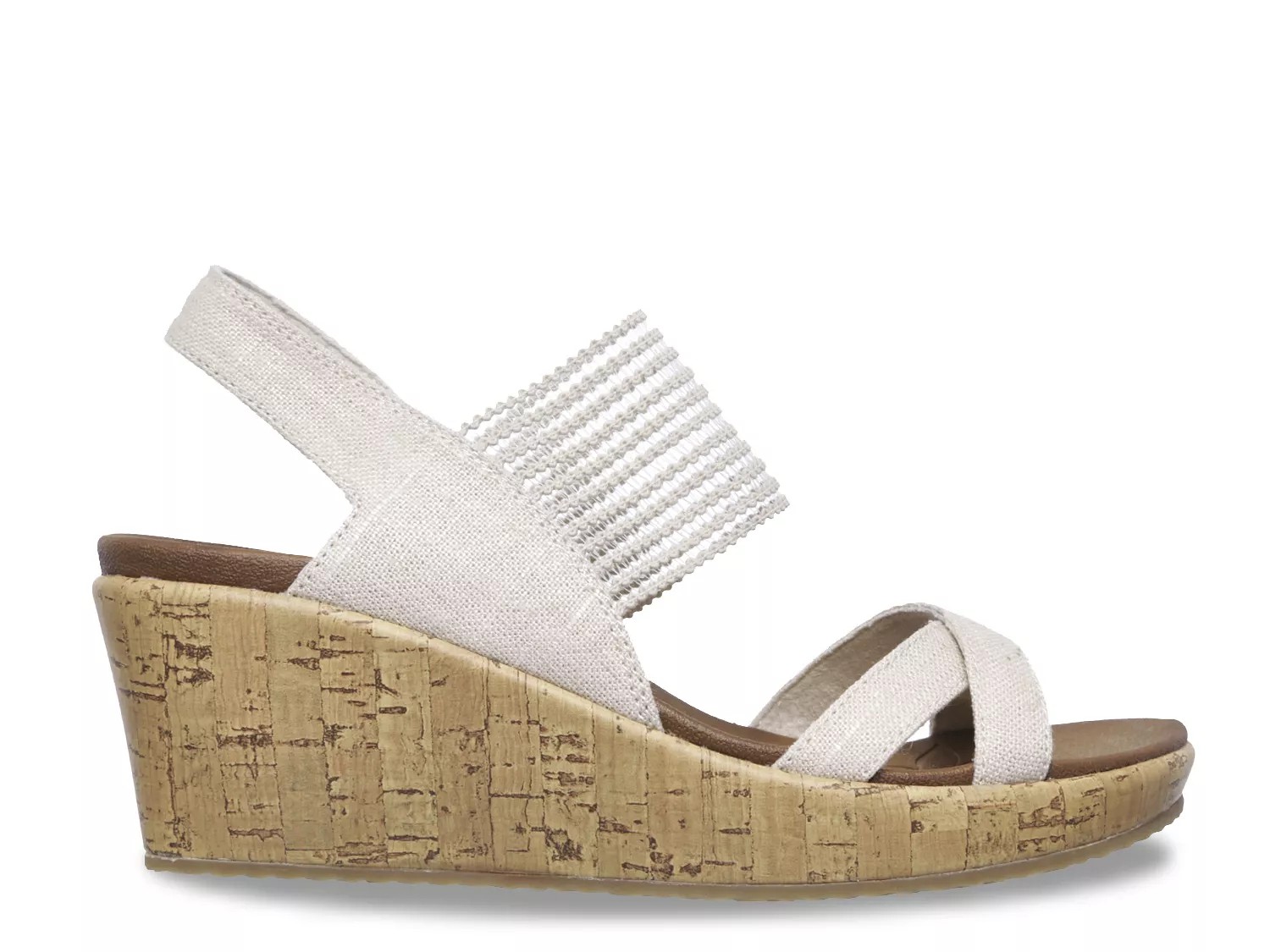 skechers cali beverlee high tea wedge sandal