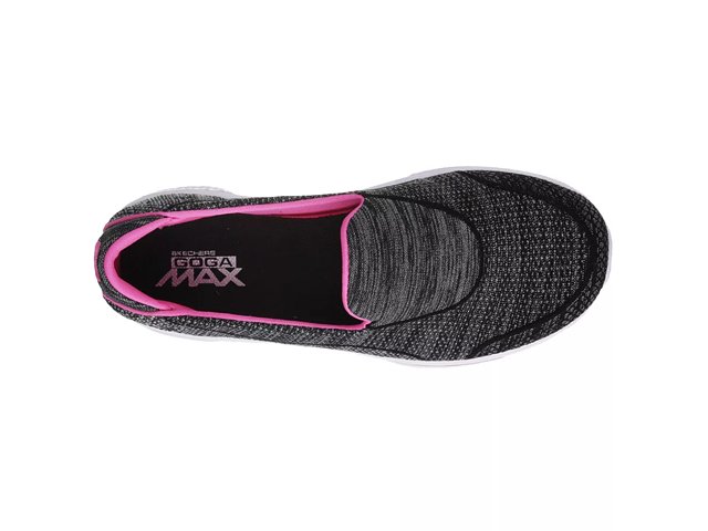 skechers women's go walk 4 kindle trainers black hot pink