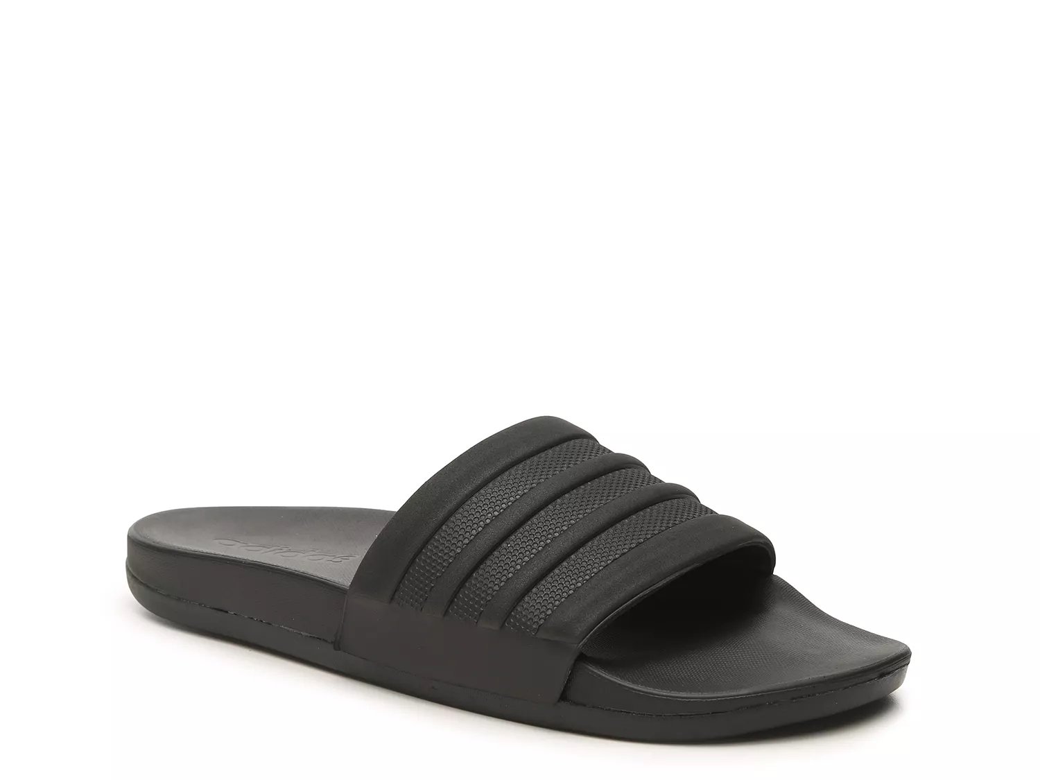 adidas mens black slides