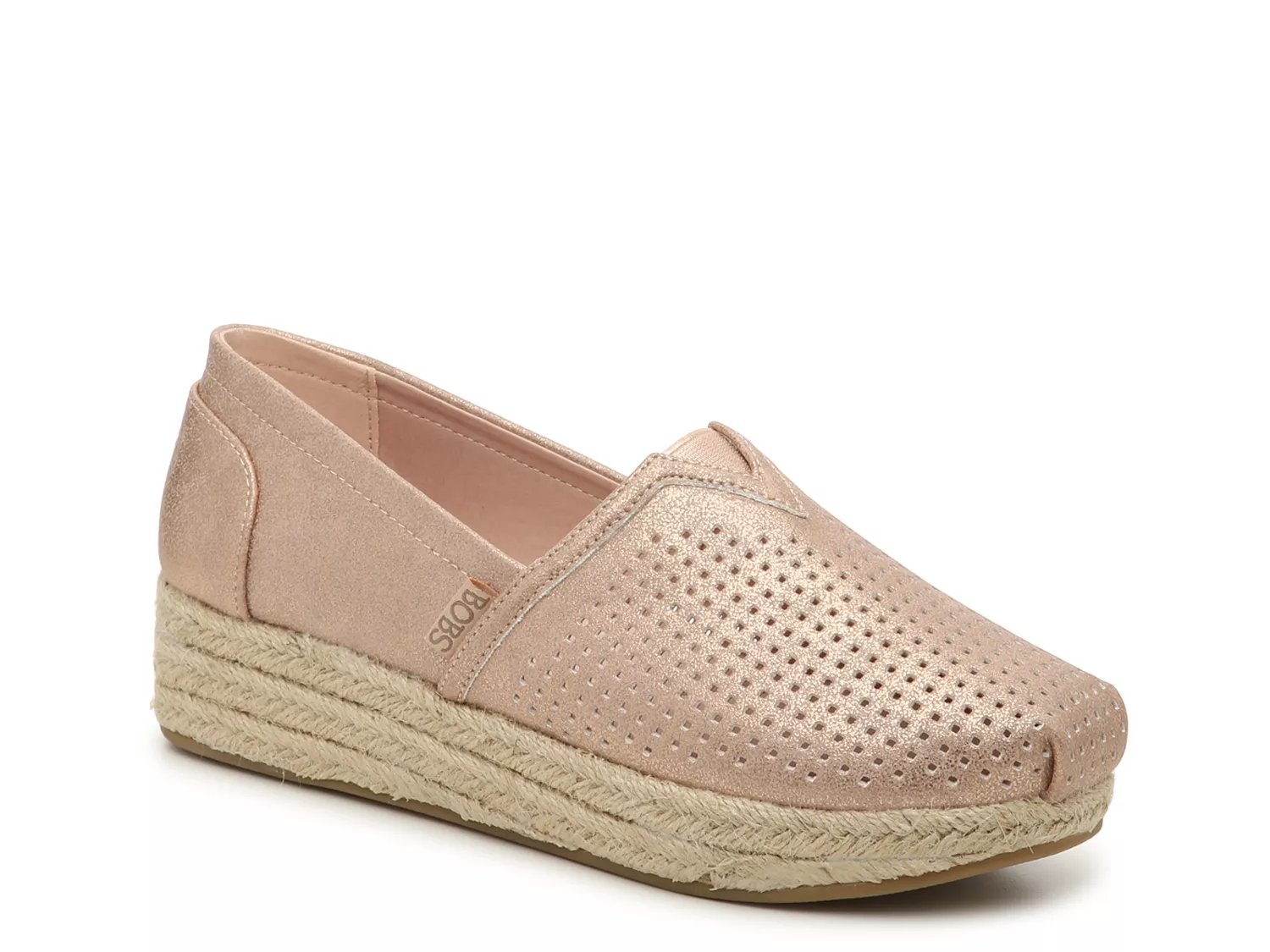 skechers bobs espadrille wedge slip on