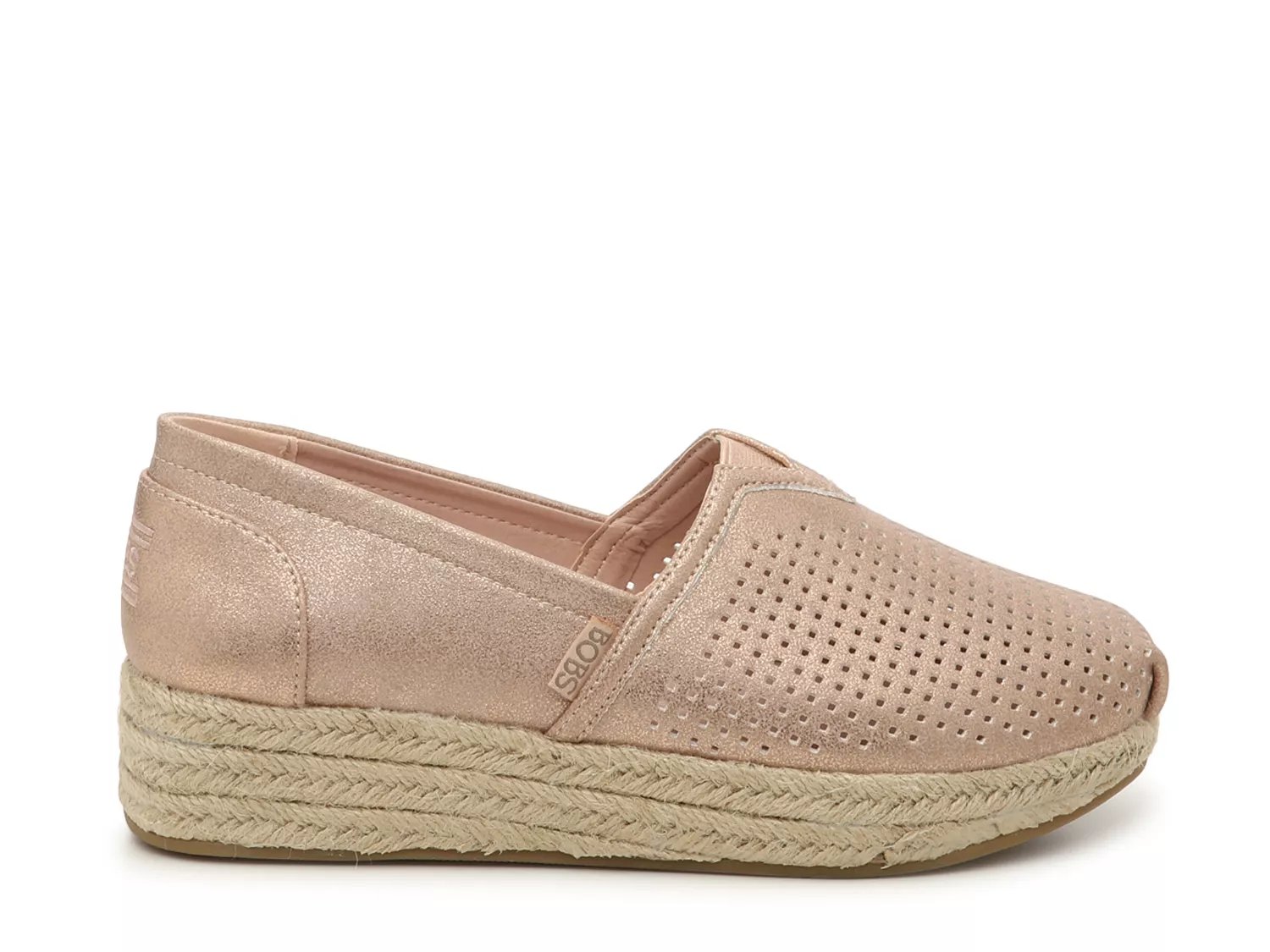 skechers bobs espadrille wedge slip on