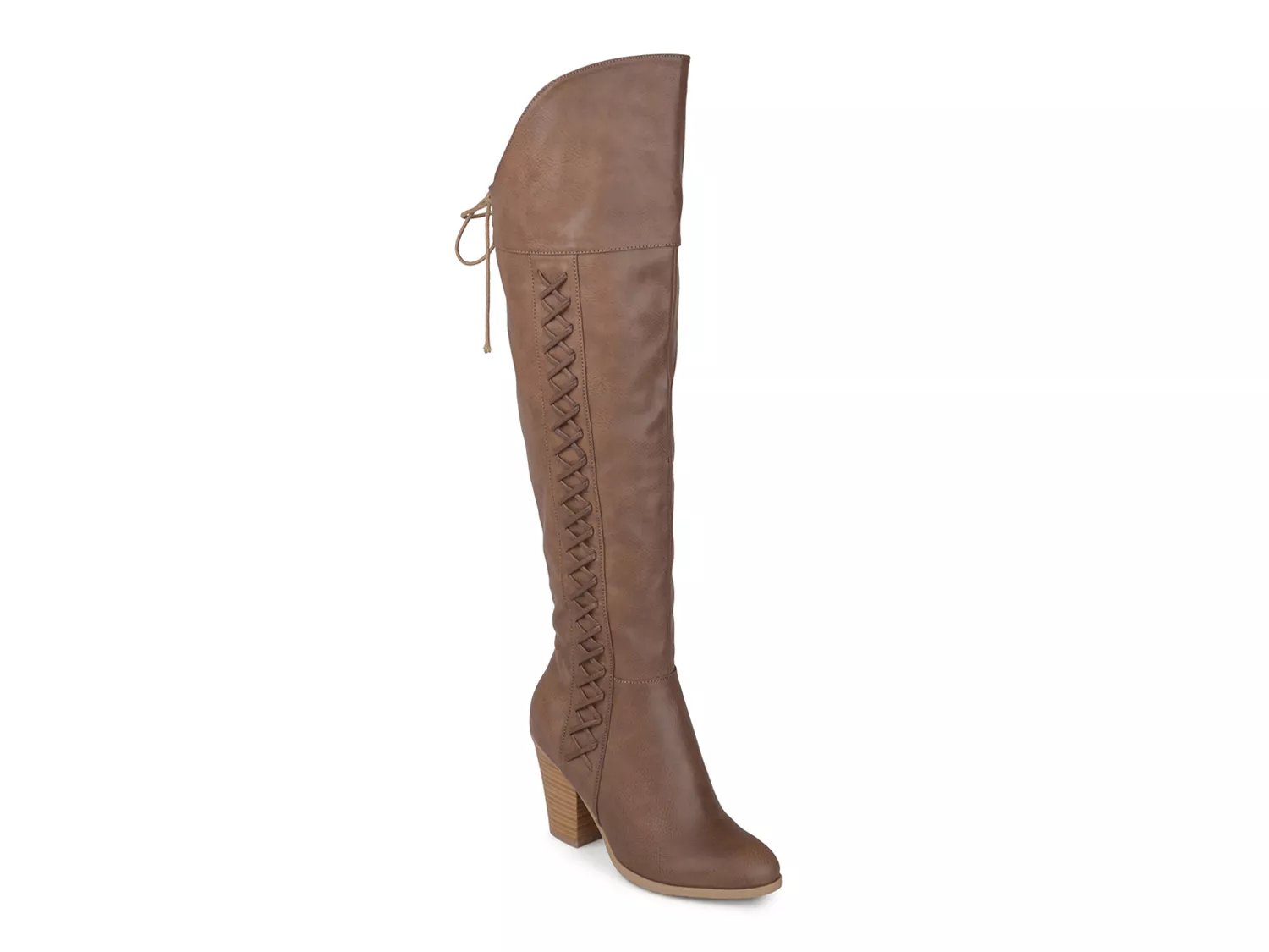 tan over the knee boots wide calf