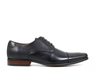 Men's Executive Cap Toe Dress Shoe In Black Leather - Thursday