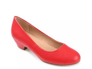 Red store pumps dsw