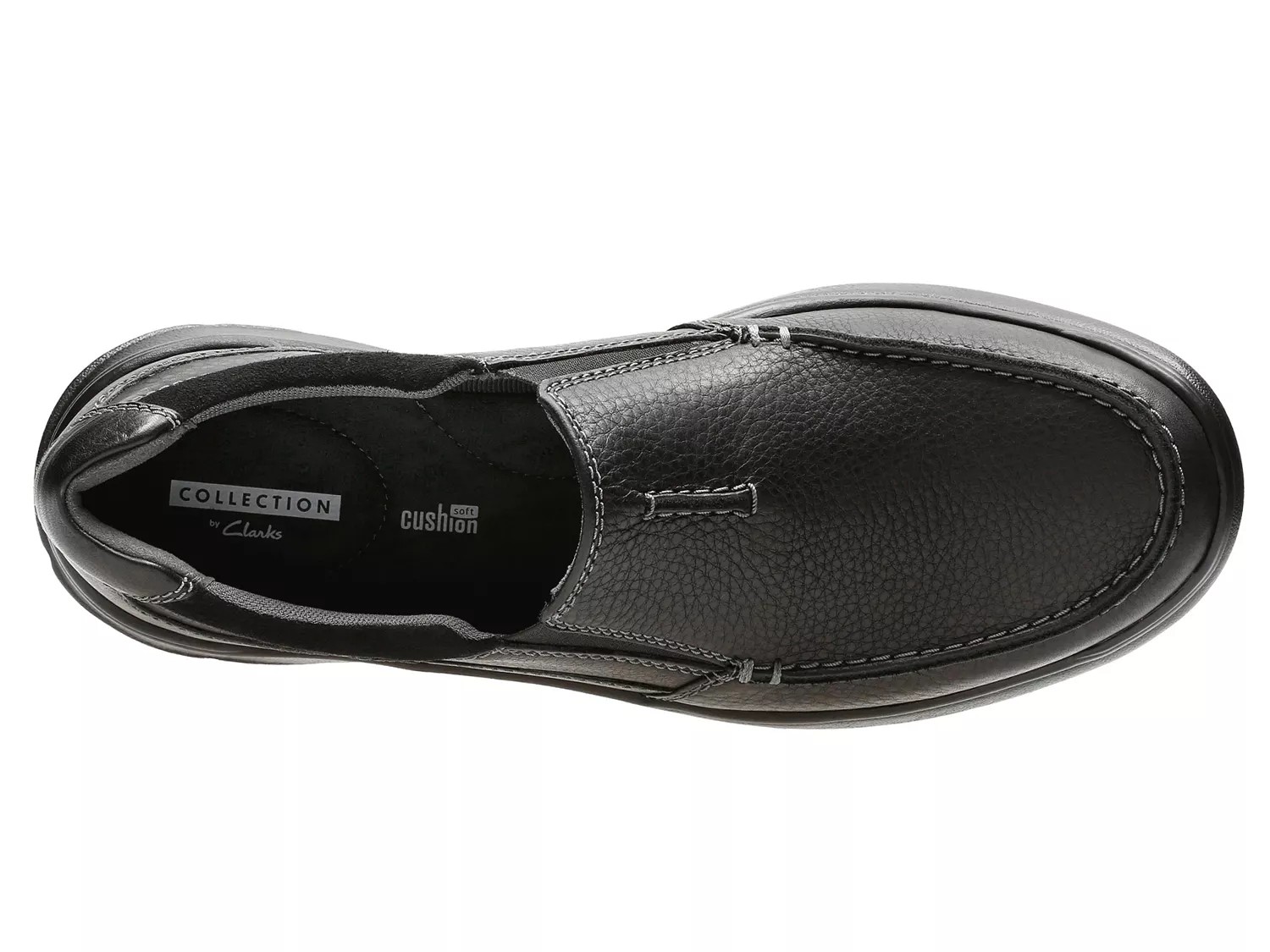 clarks cotrell free leather slip on shoe