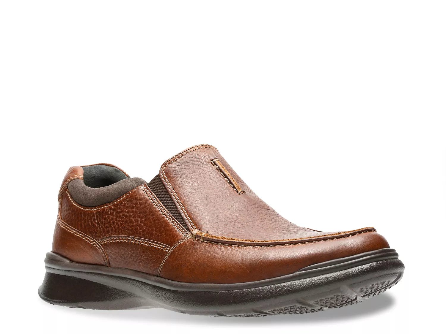 clarks cotrell free leather slip on shoe