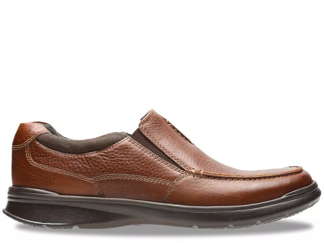 Clarks cotrell free leather slip on shoe clearance