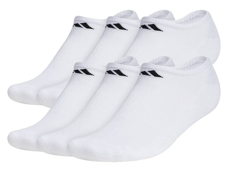 adidas Cushioned Men's Quarter Ankle Socks - 6 Pack - Free