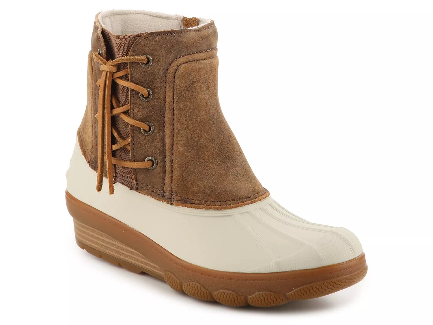 sperry saltwater wedge spray duck boot