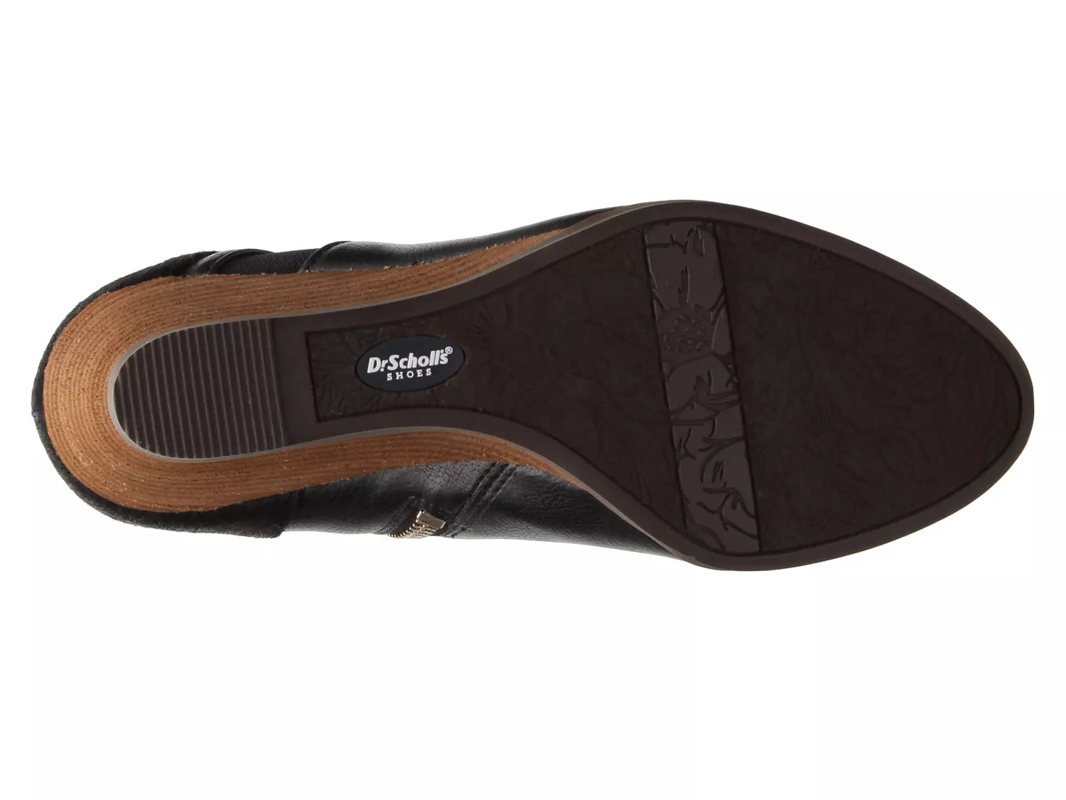 dr scholl's patch wedge bootie