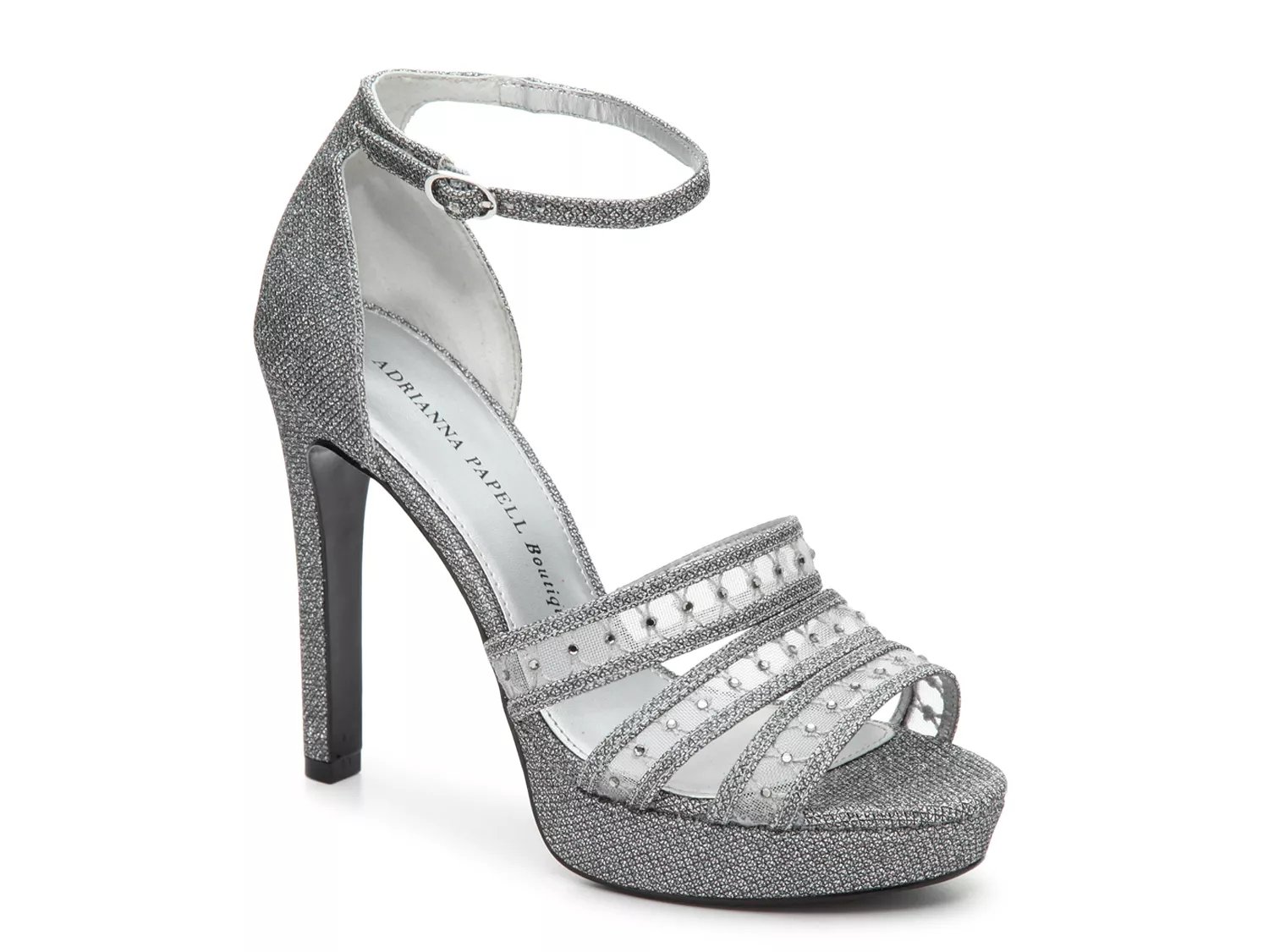 adrianna papell silver shoes