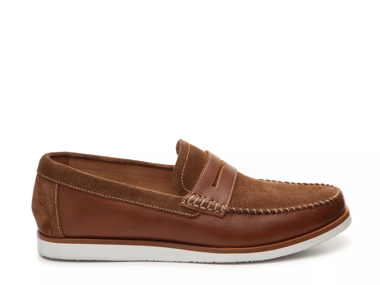 aston grey penny loafer