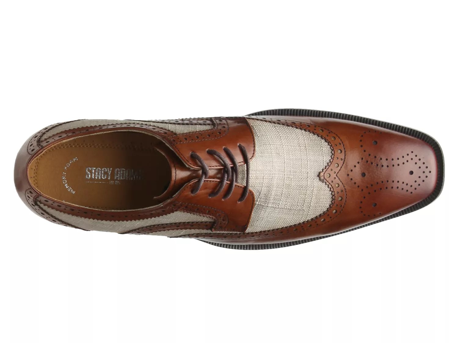 stacy adams men's kemper wingtip oxfords