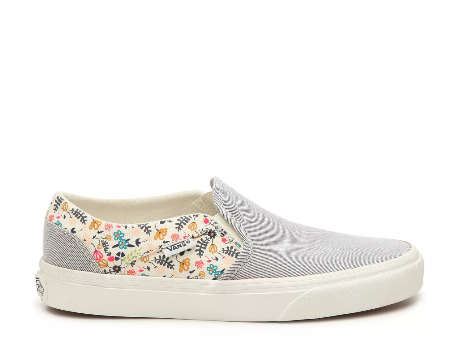 womens floral slip on sneakers