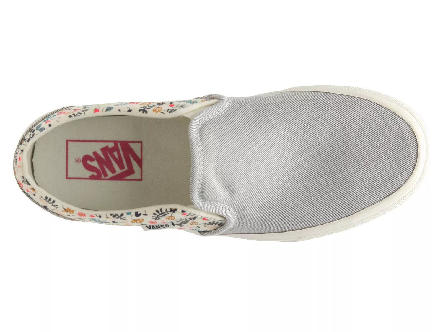 vans floral slip on