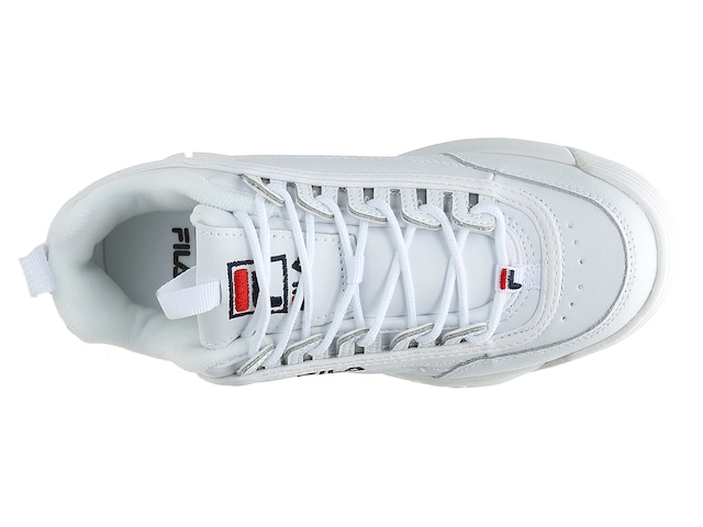 Womens Fila Disruptor 2 Premium Athletic Shoe - Silver Gray Monochrome