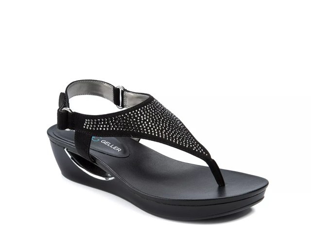 Andrew geller womens allisandra wedge sandals discount