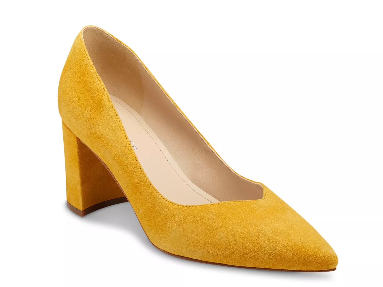 mustard color pumps