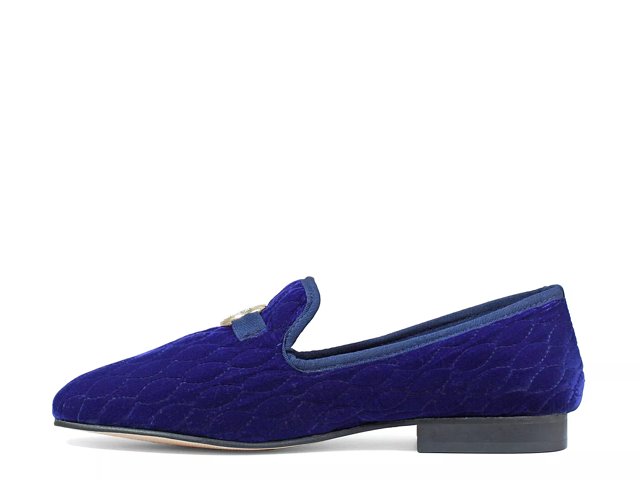 Men's Blue Velvet Loafers Shoes