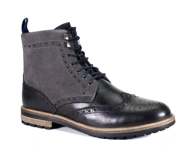 Rustic Asphalt Cobble Pot Wingtip Boot Free Shipping DSW