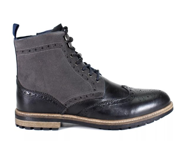 Rustic Asphalt Cobble Pot Wingtip Boot - Free Shipping | DSW