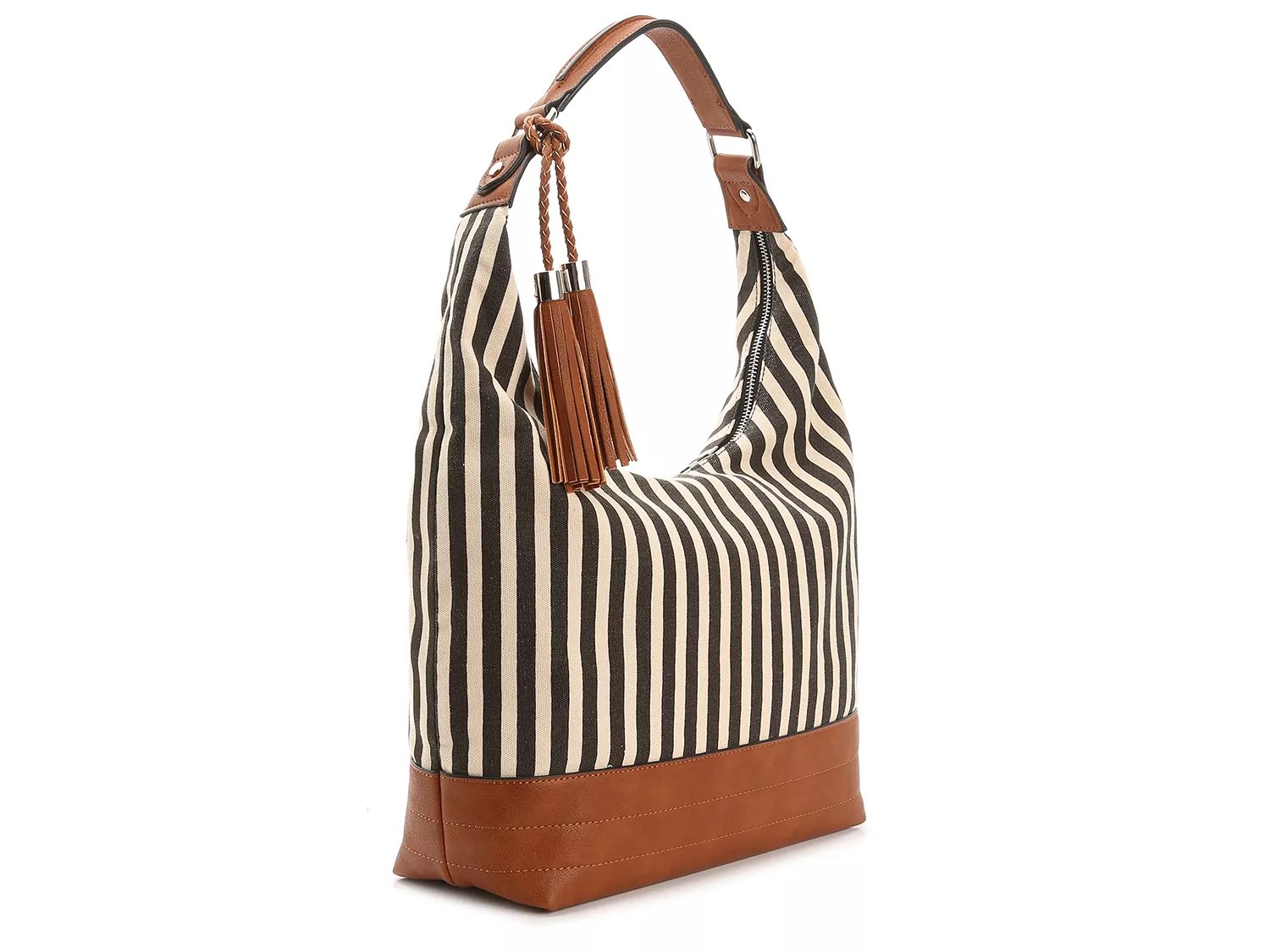 striped hobo bag