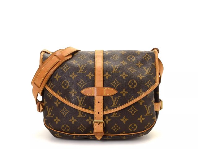 Louis Vuitton Saumur Women's Custom Painted Crossbody Bag