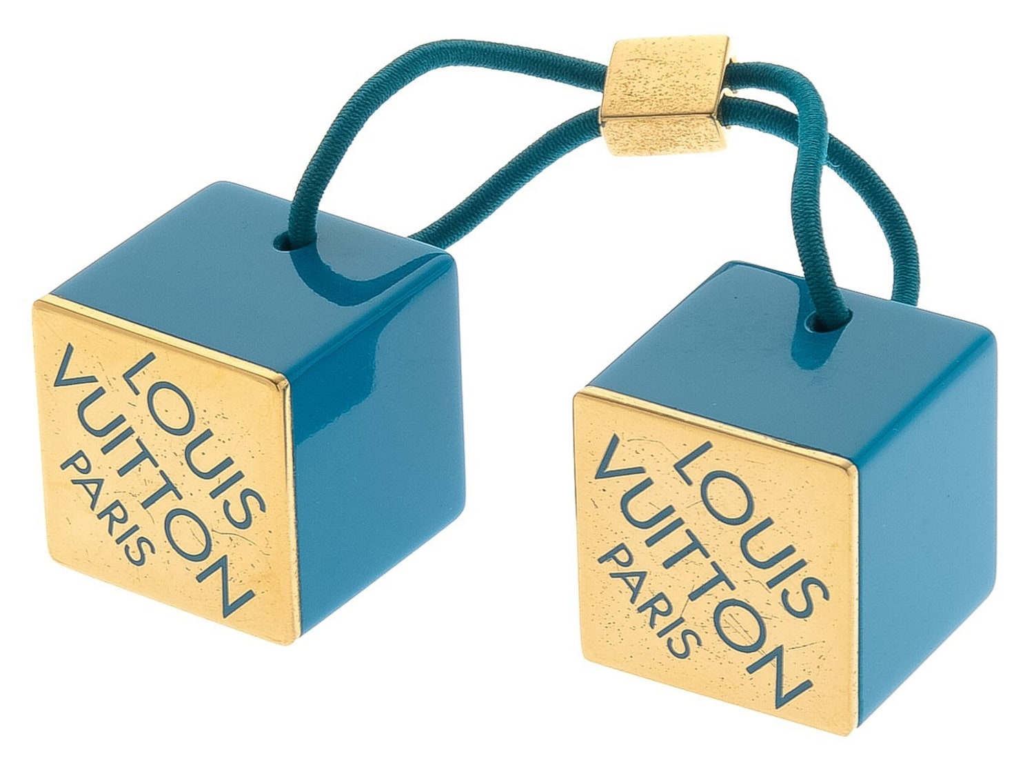 Louis Vuitton - Vintage Luxury Plastic Cube Hair Tie