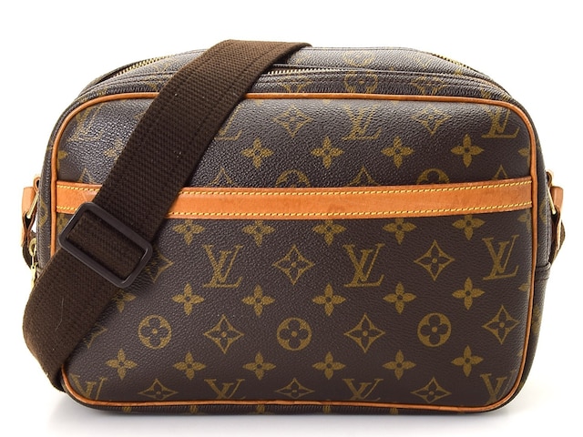 Louis Vuitton Reporter PM Brown Canvas Shoulder Bag (Pre-Owned)