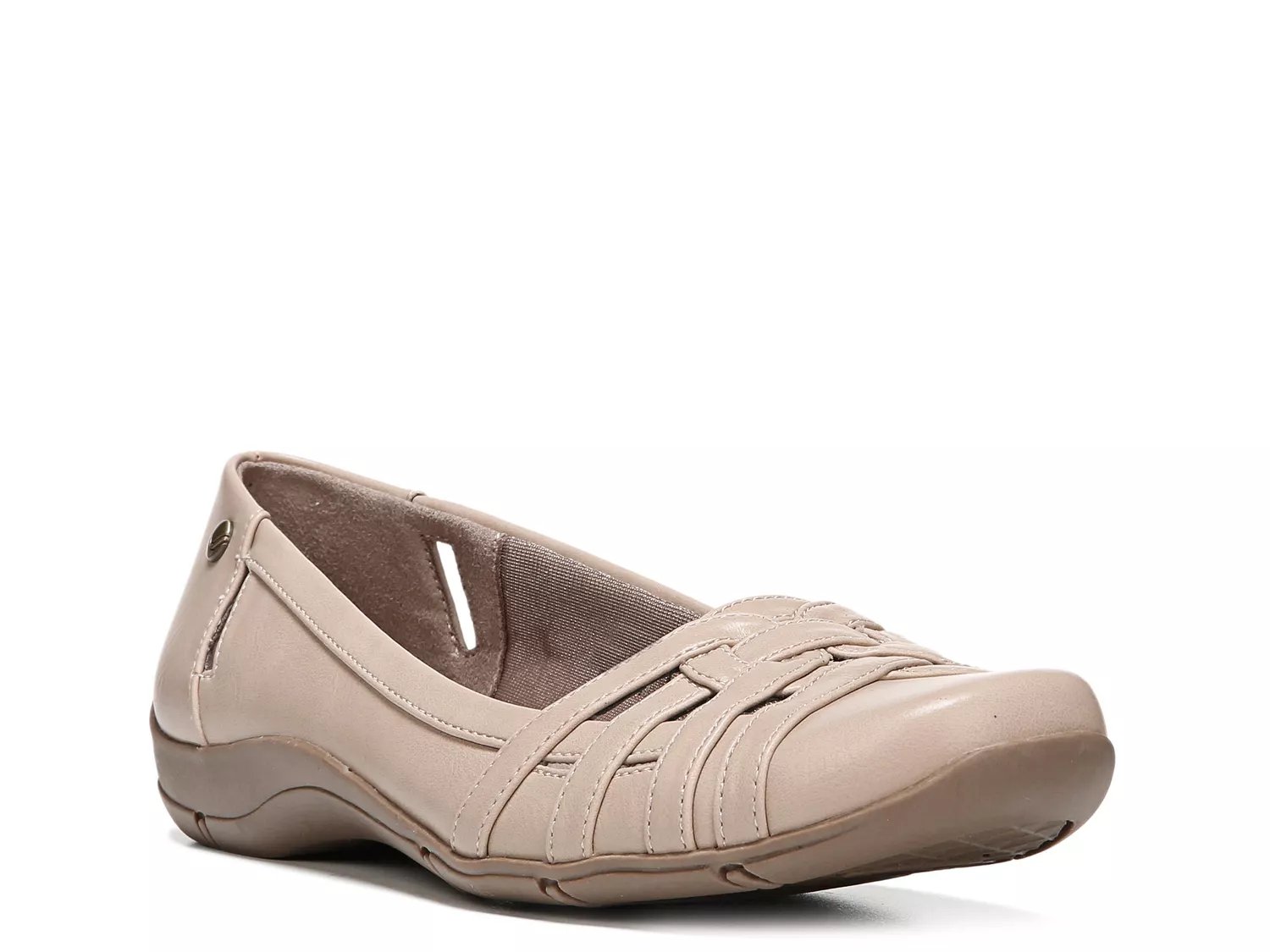 LifeStride Wide Width Diverse SlipOn | Women's | Beige | Size 6.5 | Slip-Ons