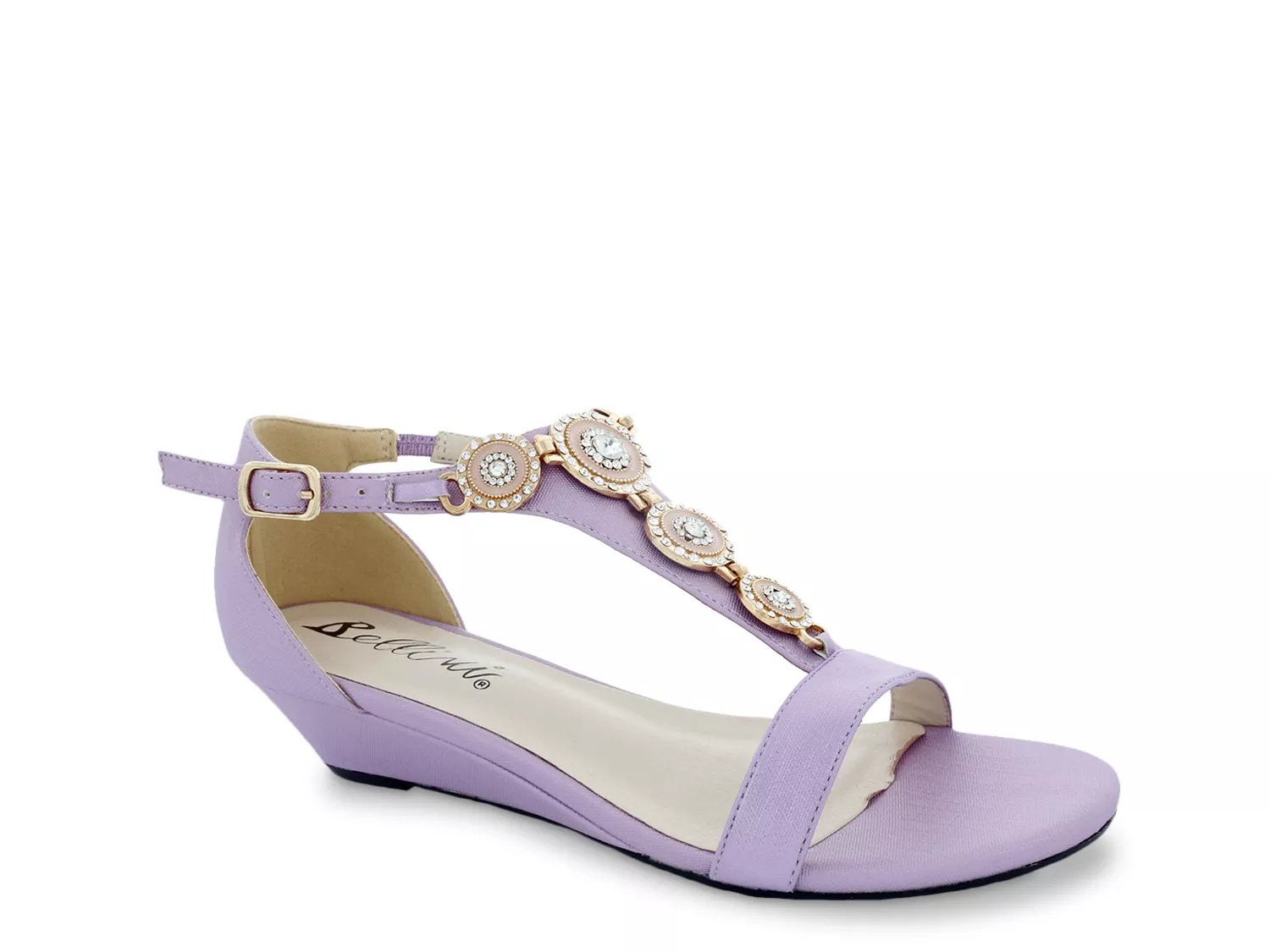 low heel slide sandals
