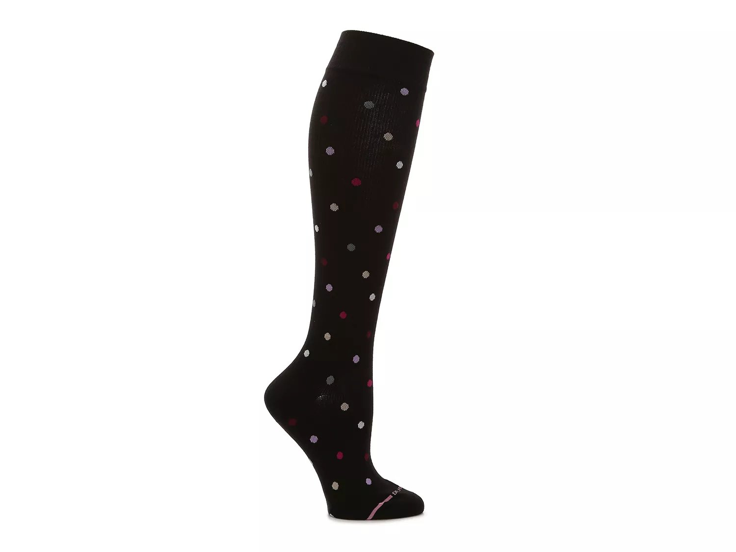 Dr. Motion Dancing Dots Women's Compression Knee Socks DSW