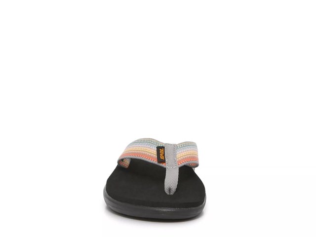 Teva Sandals Women Voya Flip Flops in Black-Multicolored — Cabaline