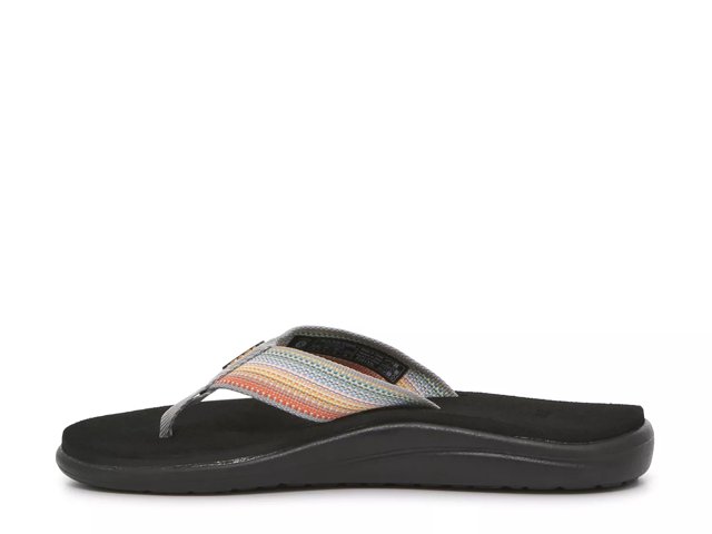 Teva Sandals Women Voya Flip Flops in Black-Multicolored — Cabaline